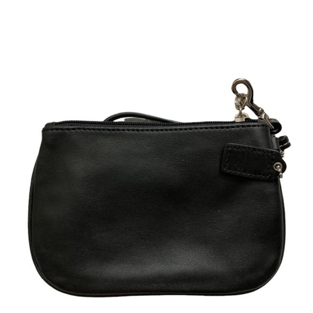 Coach black leather wristlet bag - Picture 4 of 5